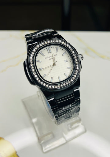 PATEK PHILIPPE GENEVE STONE Black-White Dial