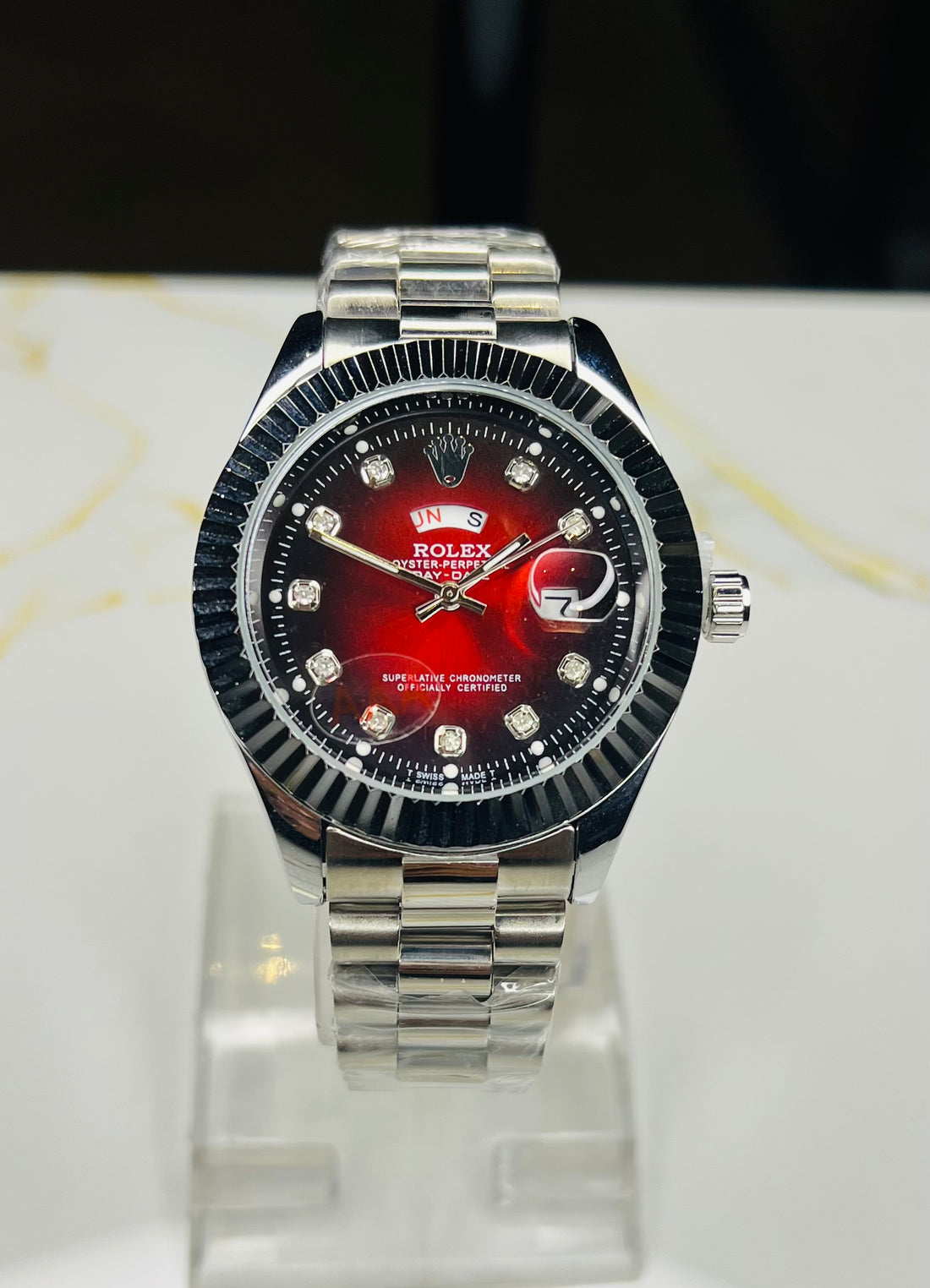 ROLEX Day-Date Red Dial
