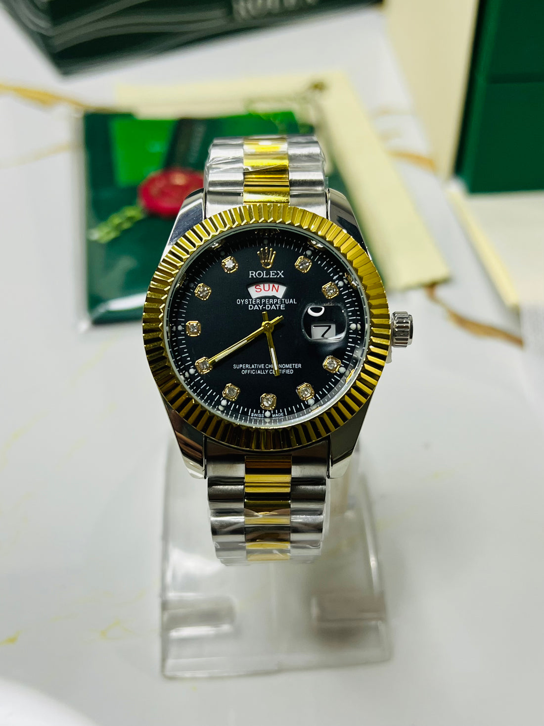 Rolex Date-Day Black DIal